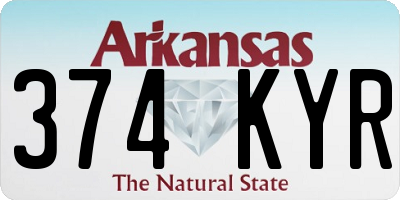 AR license plate 374KYR