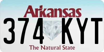 AR license plate 374KYT