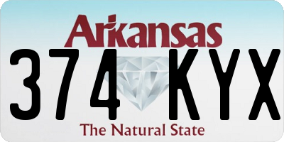 AR license plate 374KYX