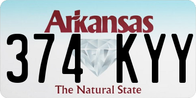 AR license plate 374KYY