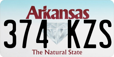 AR license plate 374KZS