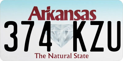 AR license plate 374KZU