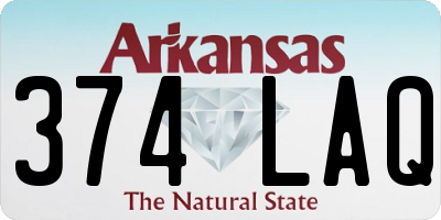 AR license plate 374LAQ