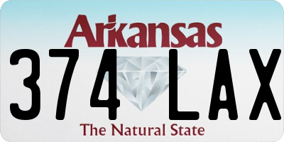 AR license plate 374LAX