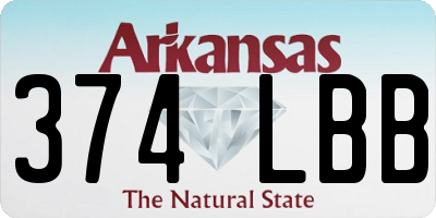 AR license plate 374LBB