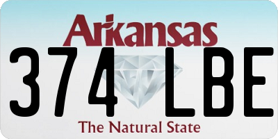 AR license plate 374LBE