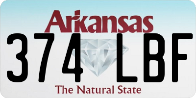 AR license plate 374LBF