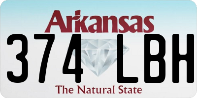 AR license plate 374LBH