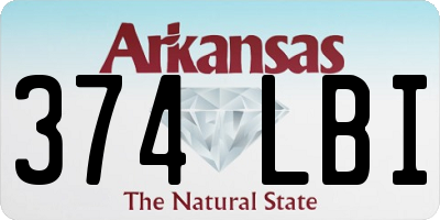 AR license plate 374LBI