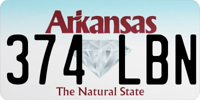 AR license plate 374LBN