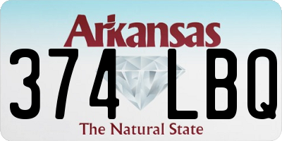 AR license plate 374LBQ