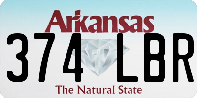 AR license plate 374LBR