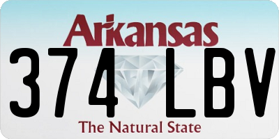 AR license plate 374LBV