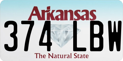 AR license plate 374LBW