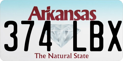AR license plate 374LBX
