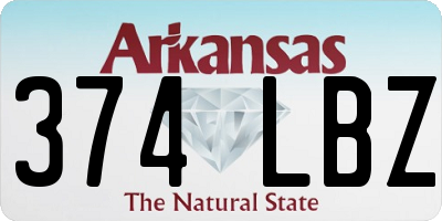 AR license plate 374LBZ
