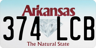 AR license plate 374LCB