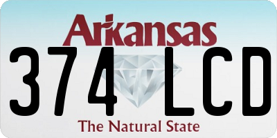 AR license plate 374LCD