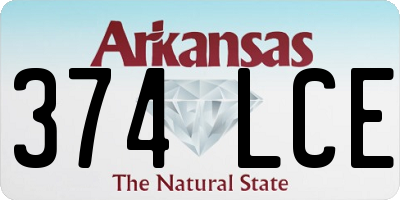 AR license plate 374LCE