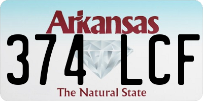 AR license plate 374LCF