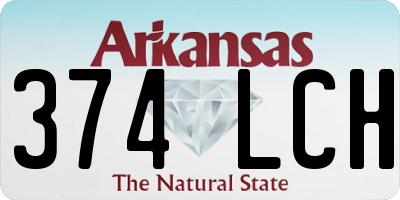AR license plate 374LCH