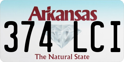 AR license plate 374LCI