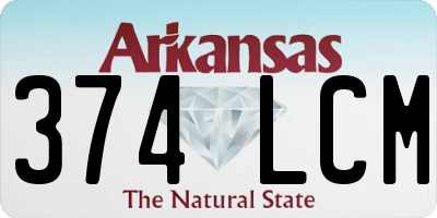 AR license plate 374LCM