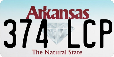 AR license plate 374LCP