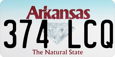 AR license plate 374LCQ