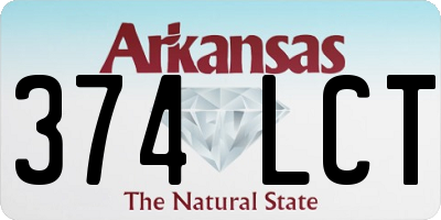 AR license plate 374LCT