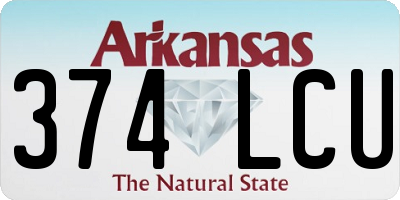 AR license plate 374LCU