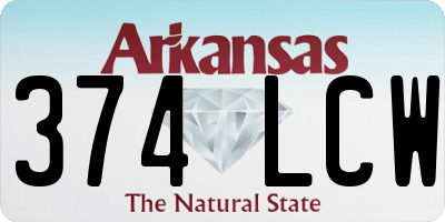 AR license plate 374LCW