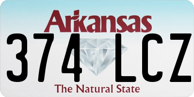 AR license plate 374LCZ