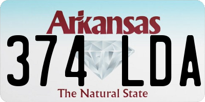 AR license plate 374LDA