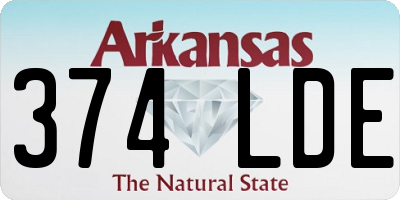 AR license plate 374LDE