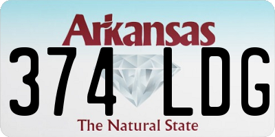 AR license plate 374LDG