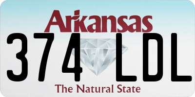 AR license plate 374LDL