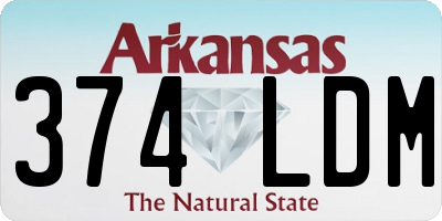 AR license plate 374LDM