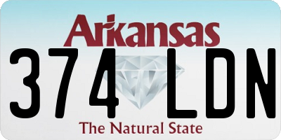 AR license plate 374LDN