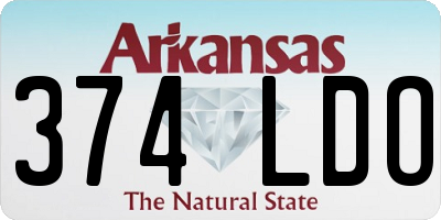 AR license plate 374LDO