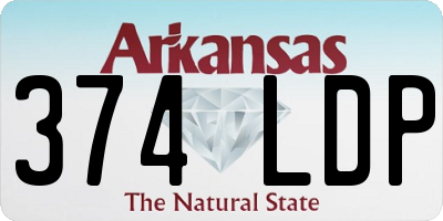 AR license plate 374LDP