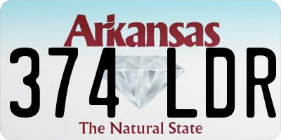 AR license plate 374LDR