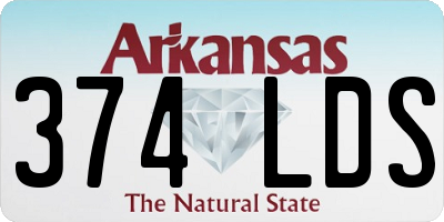 AR license plate 374LDS