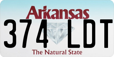 AR license plate 374LDT