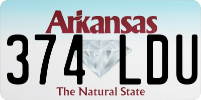AR license plate 374LDU