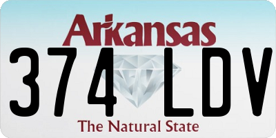 AR license plate 374LDV
