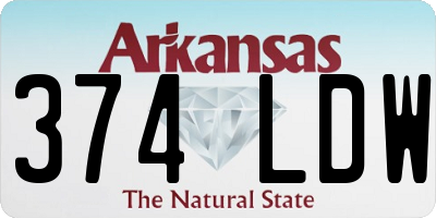 AR license plate 374LDW