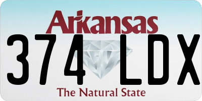 AR license plate 374LDX