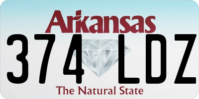 AR license plate 374LDZ