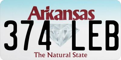 AR license plate 374LEB